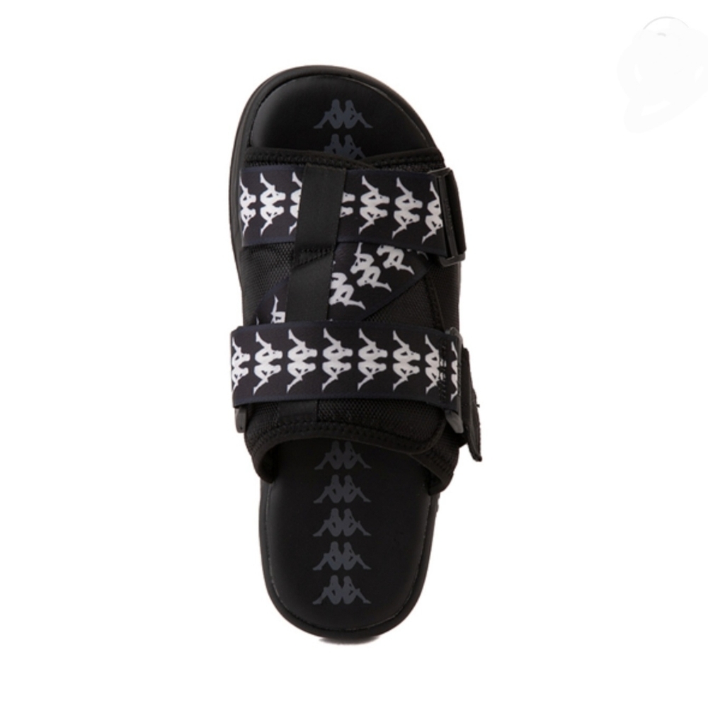 Kappa NWOT 222 Banda 1  Black and White Slide Sandals Size 6.5 - Picture 6 of 16